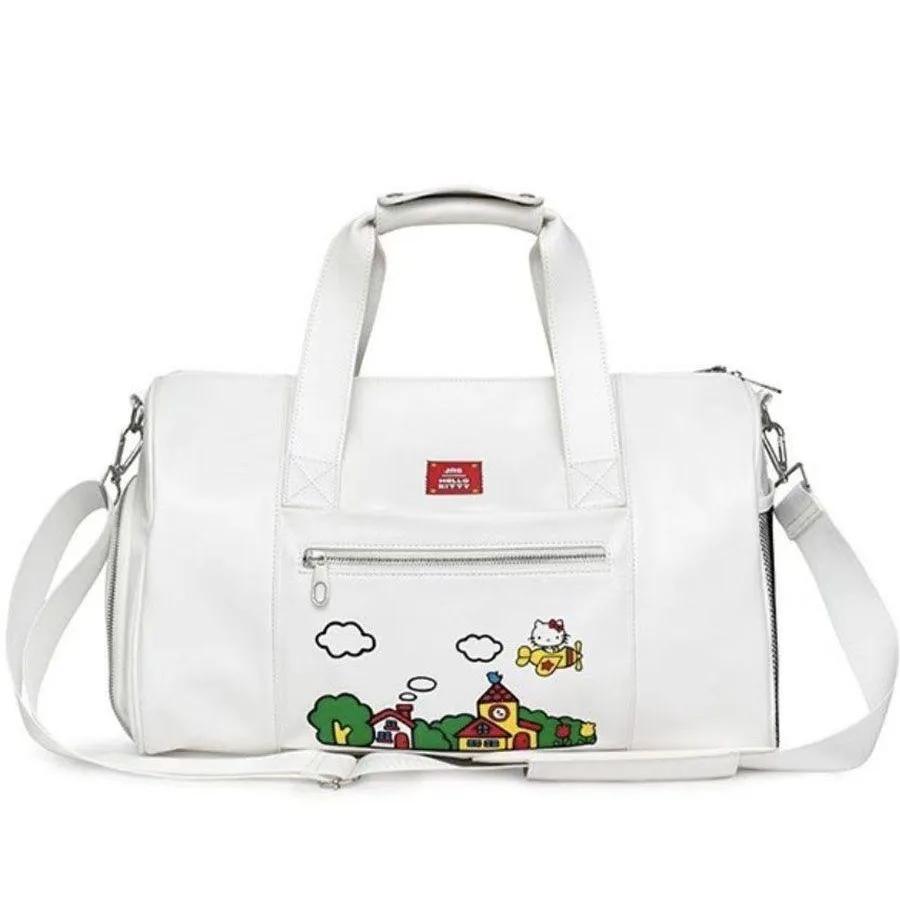 Hello kitty travel tote bag with shoulder straps gym clothing bag  High capacity 45cm*18cm*34cm women bag