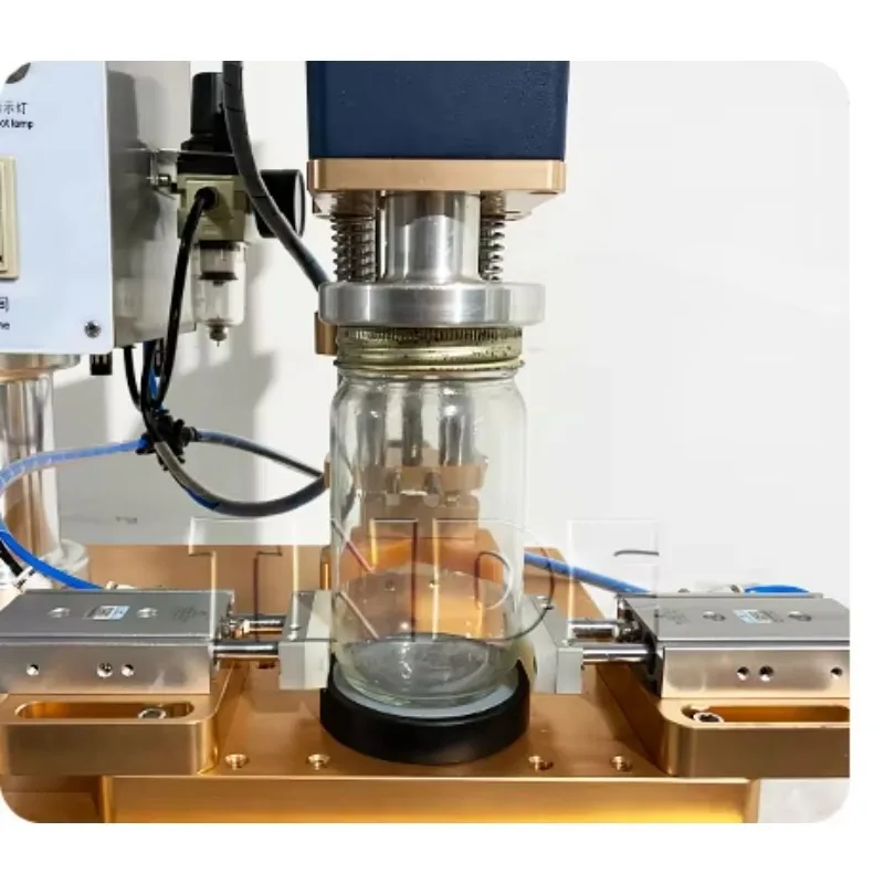 

Semi-Automatic Single Head Packaging Machine, Tomato Sauce Glass Bottle Cap Canning Sealing Machine, Factory Low Price