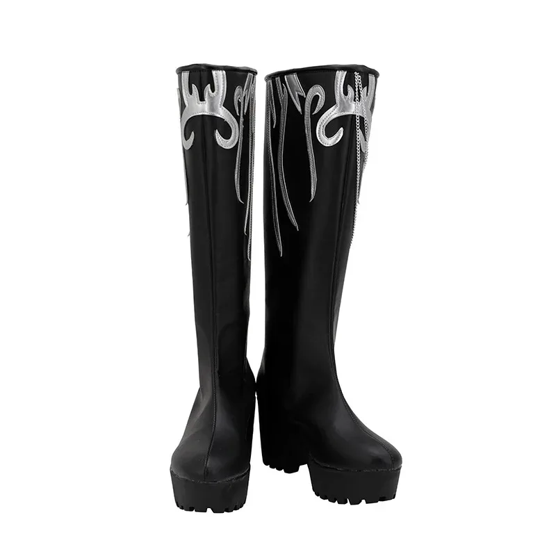 

Аниме Tian Guan Ci Fu Xie Lian Косплей Костюм Обувь Xie Lian Hua Cheng Белый Черный Туфли на высоком каблуке Сапоги Хэллоуин Вечеринка CXREW