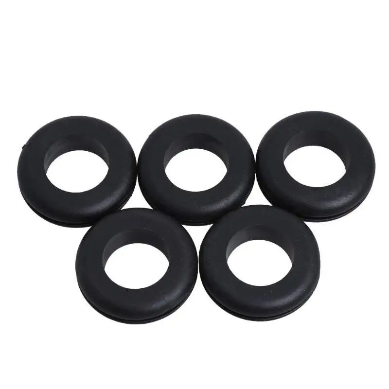 200pcs Rubber Grommet 3/5/6/8/10/12/16/20mm Blanking Hole Wiring Cable Gasket Seal Assortment for Protects Wire Cable Hardware