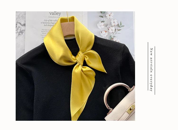 Mode echte Seide Schal Frauen Schals Wraps für Damen Halstuch Foulard Schals Pashmina weiblichen Schal Hijab Bandana – Detail 12