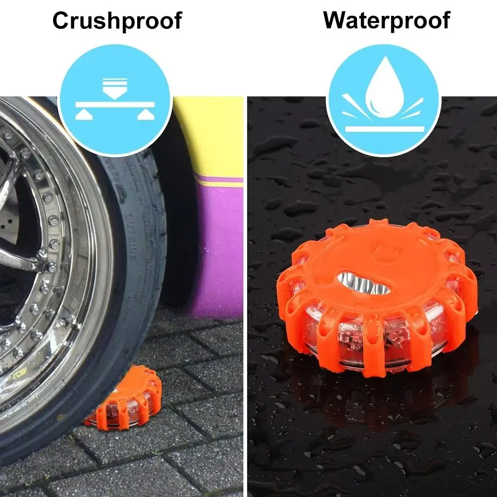 Base magnetica Luce stroboscopica a LED magnetica Luce stroboscopica a LED Modalità lampeggiante Segnale di avvertimento Lampada di sicurezza per baliza laterale