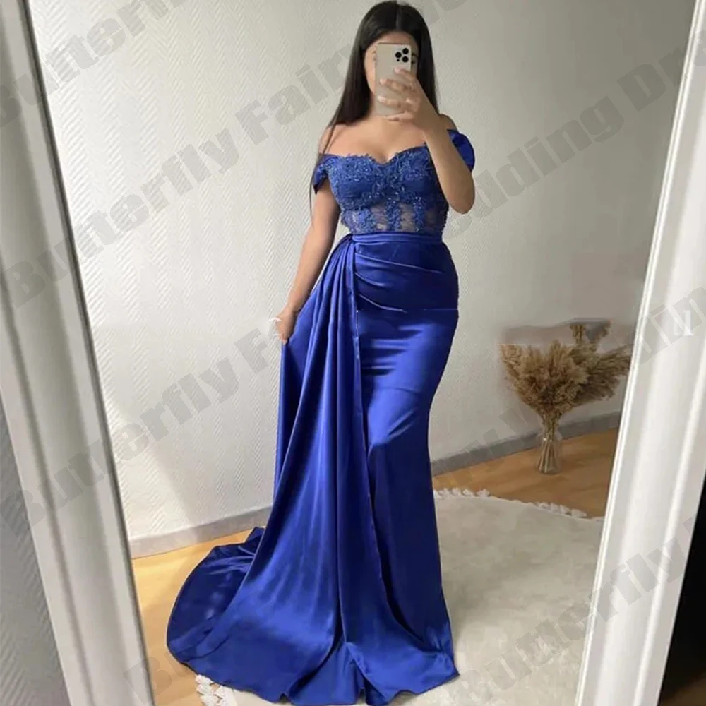 Vintage Long Evening Dresses 2023 Summer Sexy Short Sleeve Off Shoulder A-line Dress Female Elegant Elastic Waist Dresses Robe