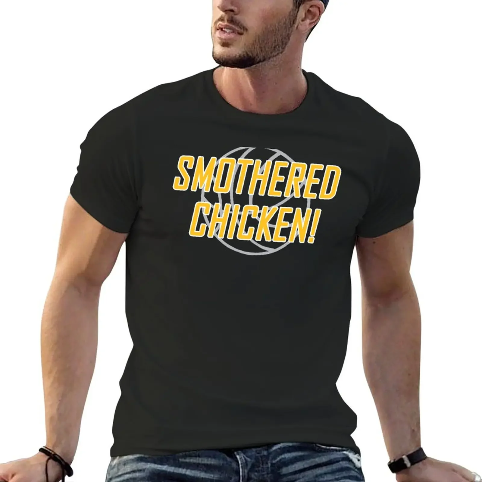 Smothered Chicken T-Shirt new edition T-shirts man plus size clothes heavyweights mens white t shirts