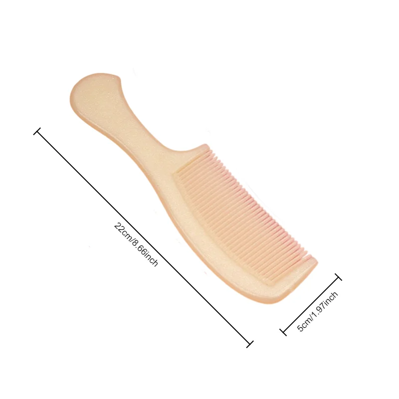 1 قطعة مشط بلاستيكي عصري بلون الحلوى سميك ومتين للاستخدام المنزلي أداة أساسية للشعر الناعم مشط الشعر الكلاسيكي للنساء