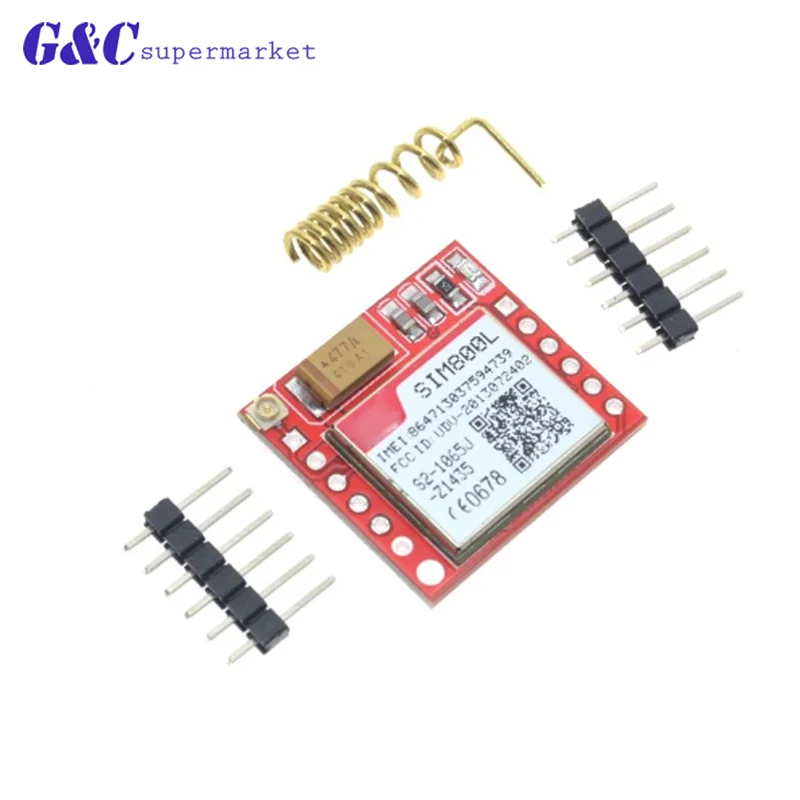 Mini Smallest SIM800L GPRS GSM Module MicroSIM Card Core Wireless Board Quad-band TTL Serial Port With Antenna for Arduino