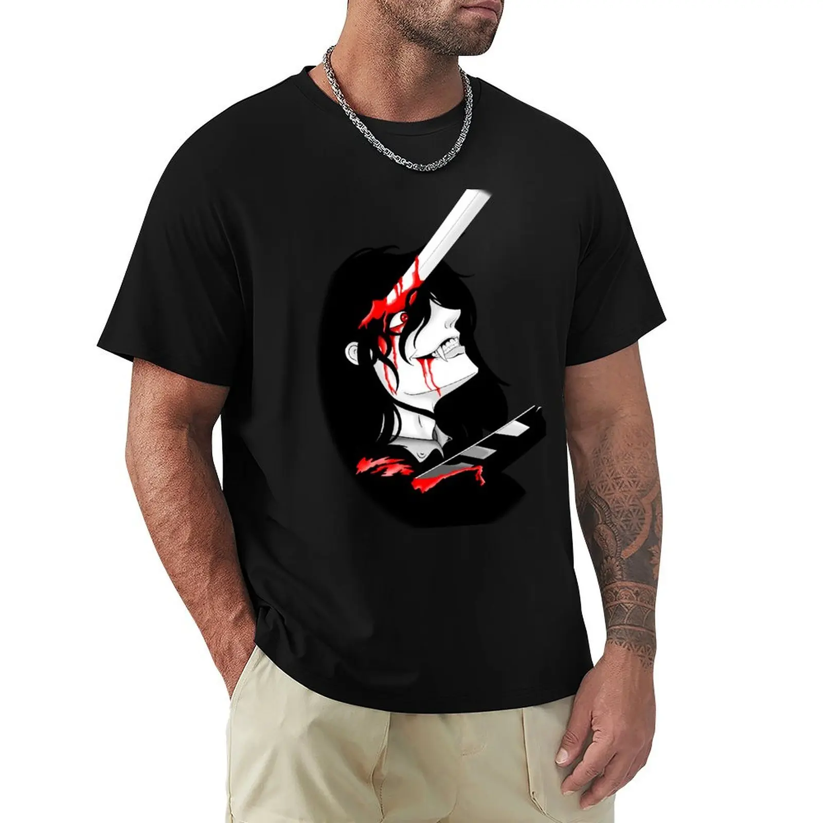 

Alucard, Hellsing T-Shirt Man t-shirt new edition Anime t-shirt customizeds clothes for men