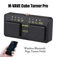 M-VAVE Cube Turner Pro Pedal volteador de página inalámbrico Bluetooth, 7 modos USB recargable, volteador de partituras para músicos