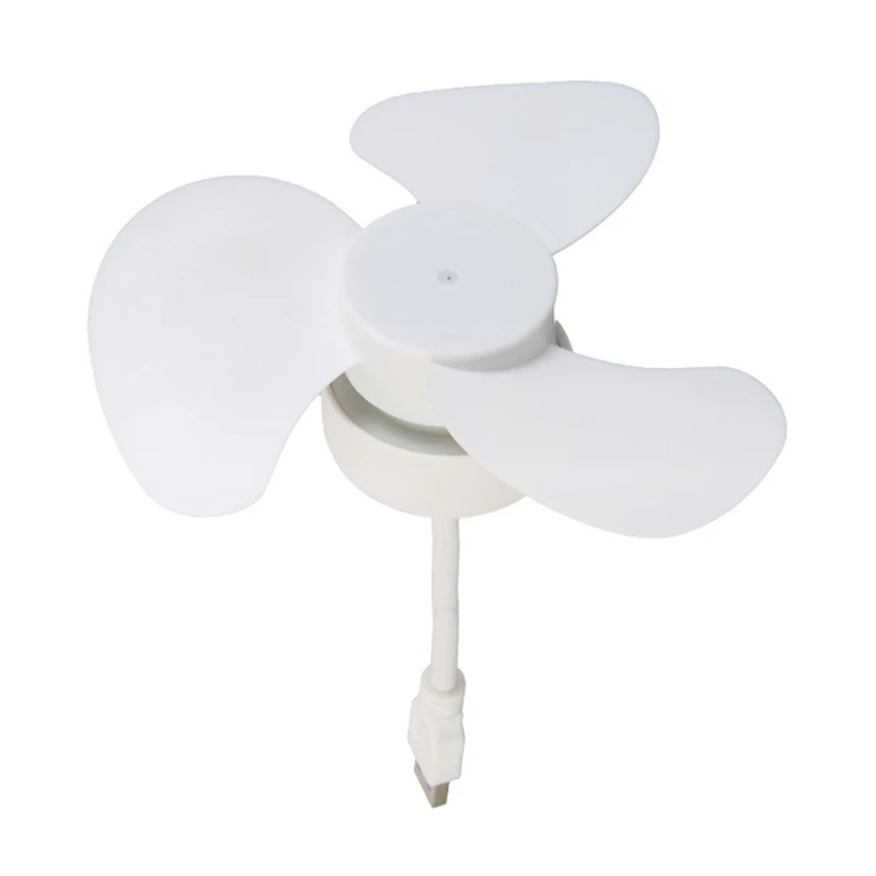 USB Fan DC5V Ceiling Fan 360 Degree Adjustment Low Noise Electric Fan Indoor Cooling Fan For Notebook