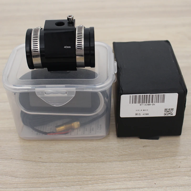 Digital Water Temperature Gauge 12V 24V Include Voltmeter Water Temperature Sensor Head Joint Sensor Radiator Adapter 1/8NPT