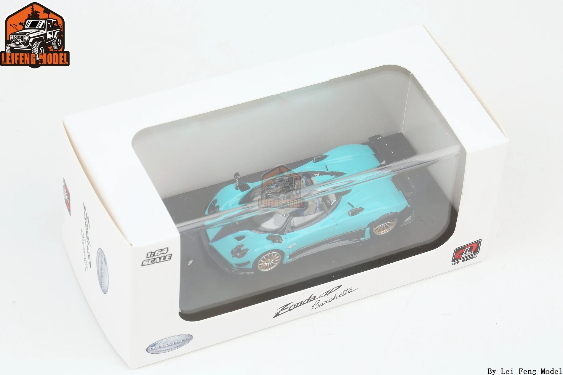 LCD 1:64 Pagani Zonda HP Barchetta Blue /Mint Green/ Pink Diecast Model Car