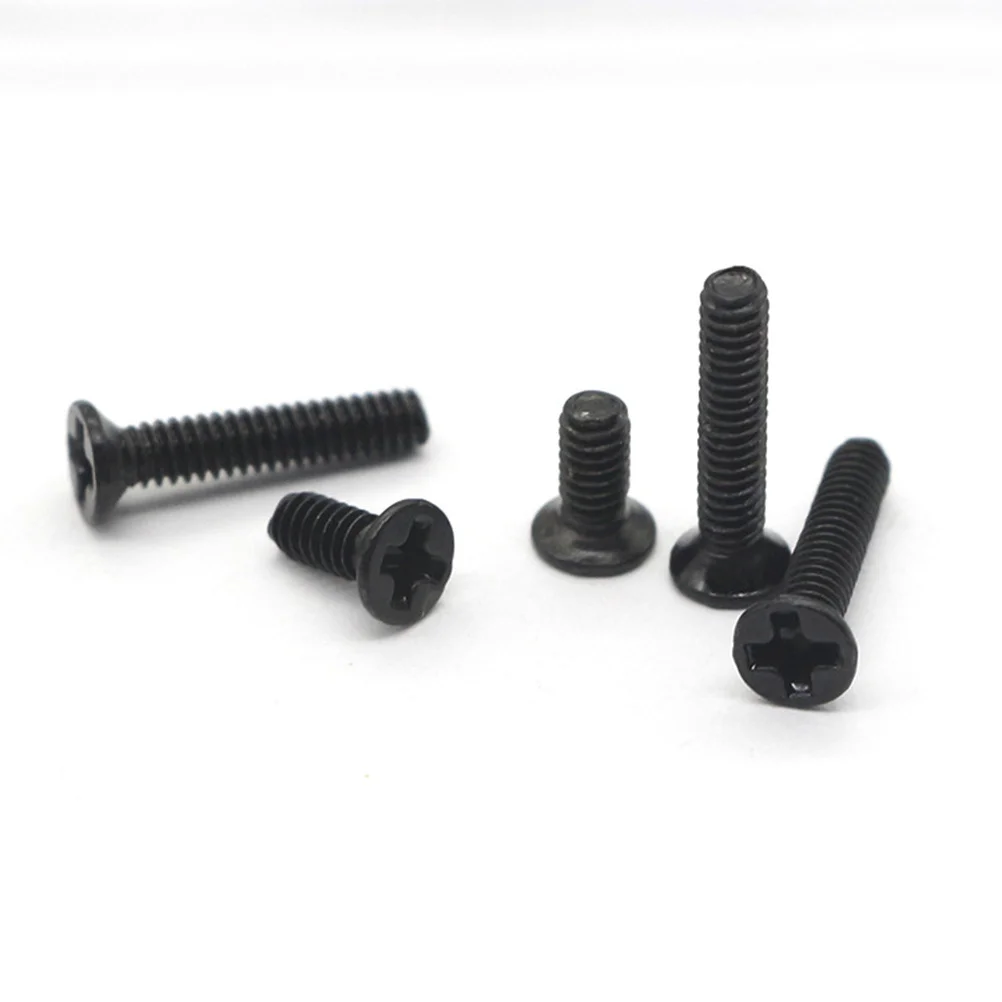 

500Pcs Small Screw Set Glasses Accessory Black Repair Tool Kit for Eyeglasses Sunglasses Watches Jewelry Frameless Solar Frame