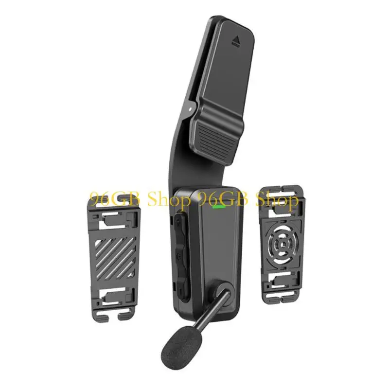 96GB Riders Communication Headset 1 Pair with Foam-Covered Boom Mics