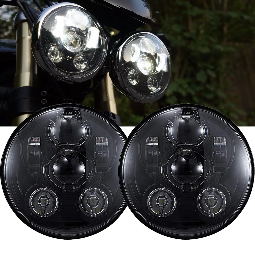 2x 5.75 inch led headlight High/Low beam halo for Speed Triple & Street Triple & Thunder 5 3/4