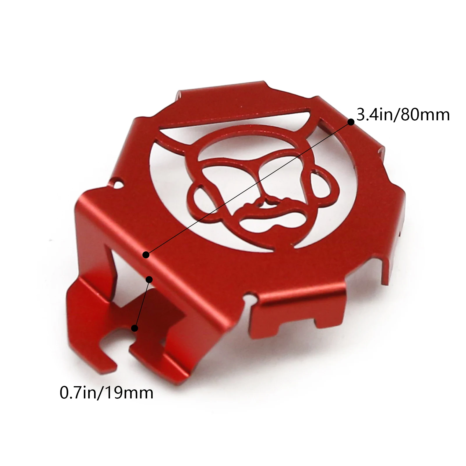 MOTO CNC フロントホーンカバー エンジンカバー装飾クランプキャッププロテクター オートバイアクセサリー ホンダ モンキーバイク Z125 2018-2025対応