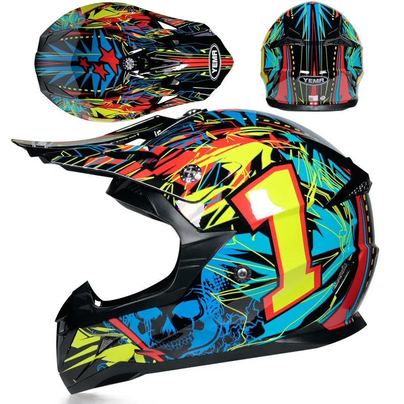 Off-road Helmet Bike Downhill Full Face Motorbike Helm Hors Route New  Moto Bike  Motorcycle Helmet  Motorsiklet Kask For Man