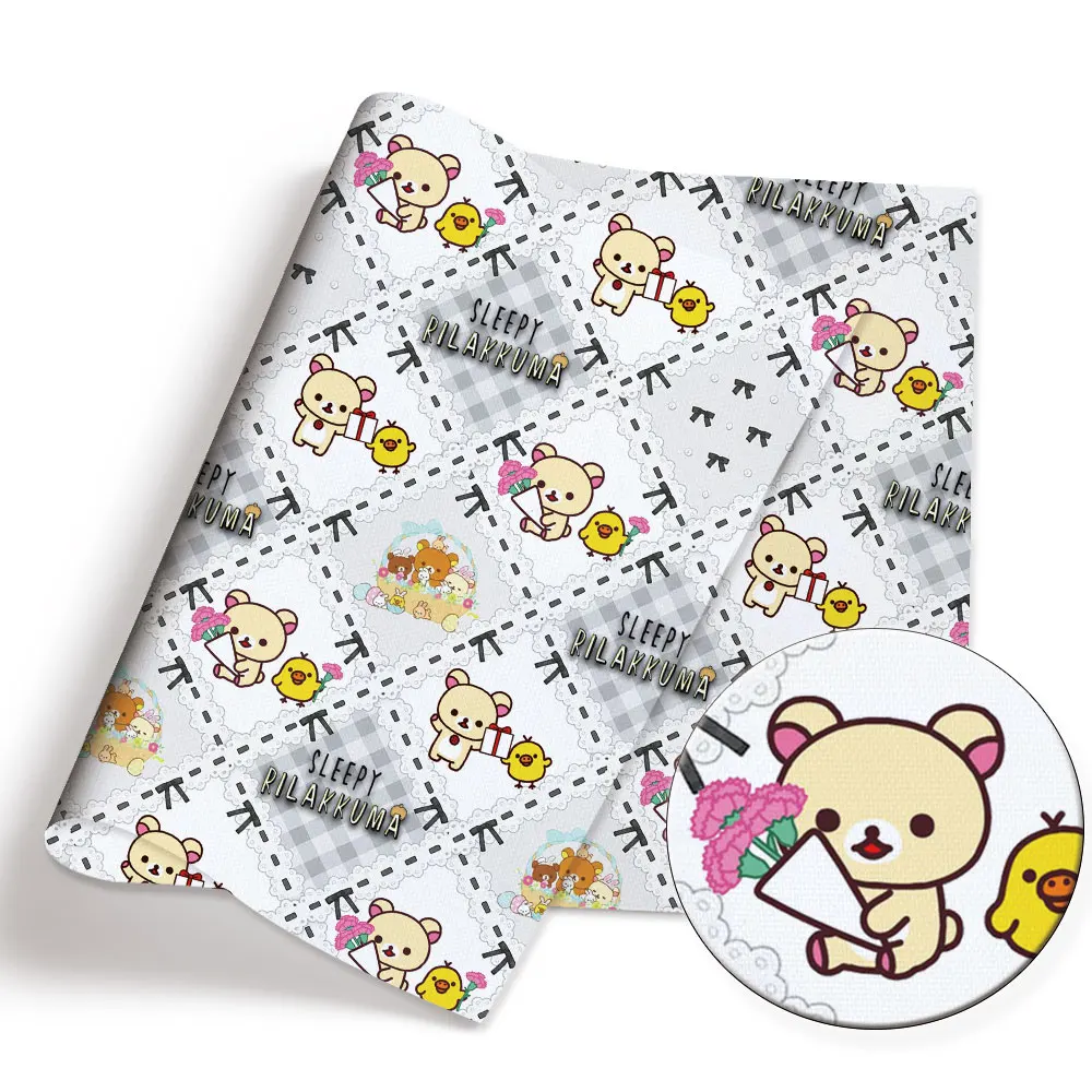 Hello Kitty 140x50CM Cartoon Polyester cotton fabric Patchwork Tissue Kid Home Textile Sewing Doll Dress Curtain cotton Fabric