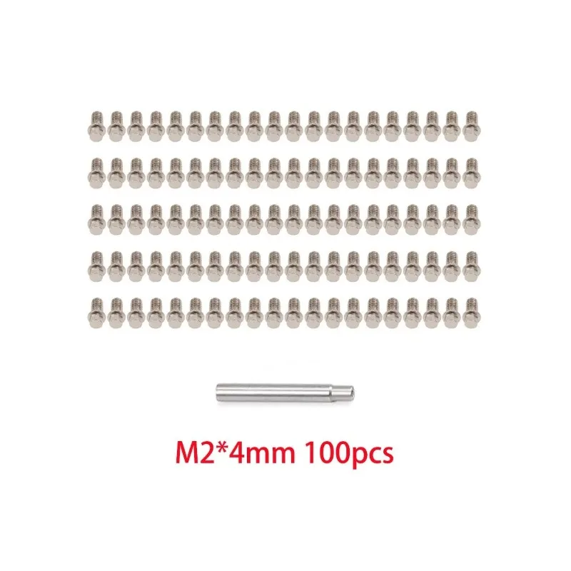 M2 M3 Stainless Steel Hex Head Screws Set for 1/10 RC Crawler TRX4 SCX10 Capra