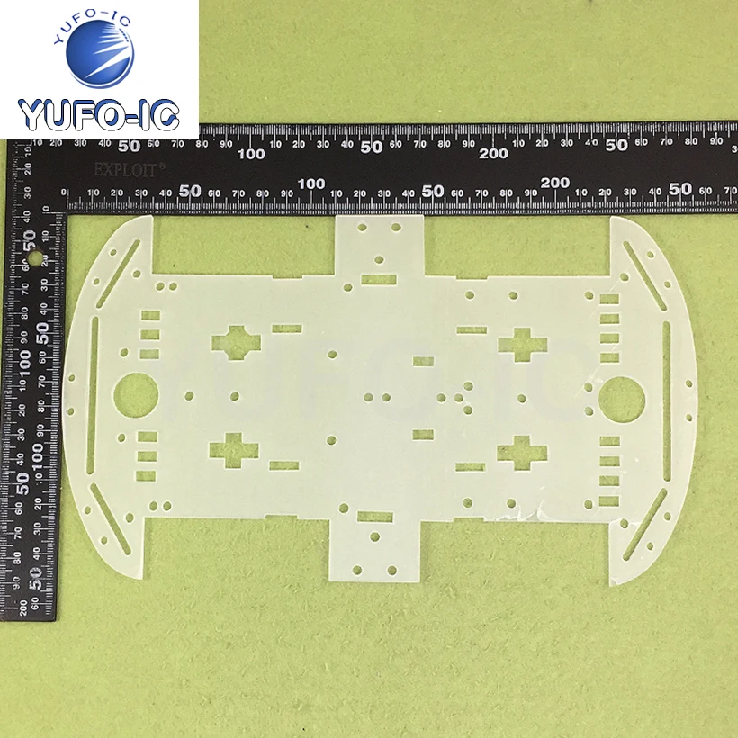 Free Ship 1PCS Smart Car Chassis 4WD Bottom Plate 4 Wheels Good Quality Single Piece Price x-0.12 image 3