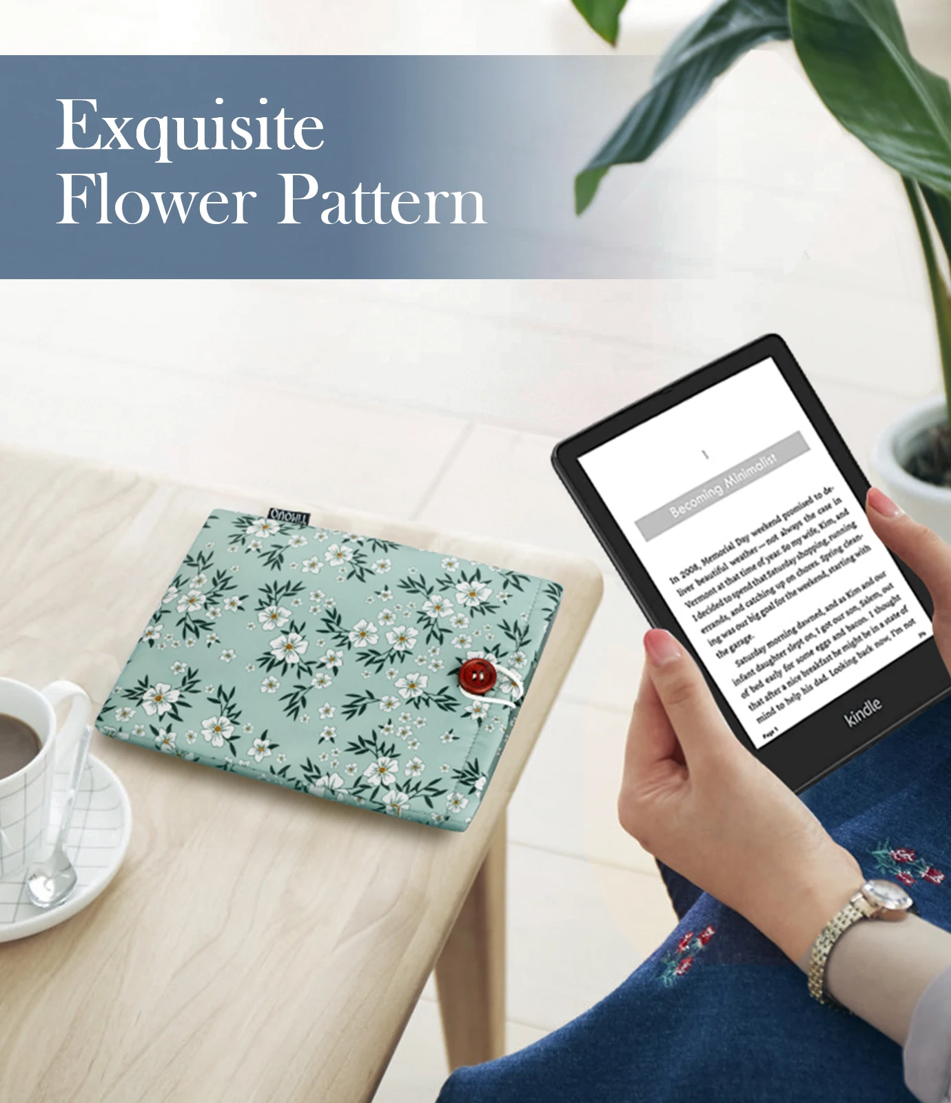 Sleeve Case for 7" Kindle Paperwhite/Colorsoft Signature Edition (2024 Released), Protective Pouch Bag Case Cover for 6-7 Inch