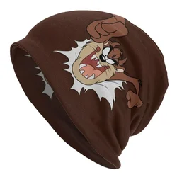 Cappelli a cuffia del diavolo della tasmania Cappello lavorato a maglia di moda per donna Uomo Autunno Inverno Caldo Taz Cartoon Comic Skullies Berretti Berretti