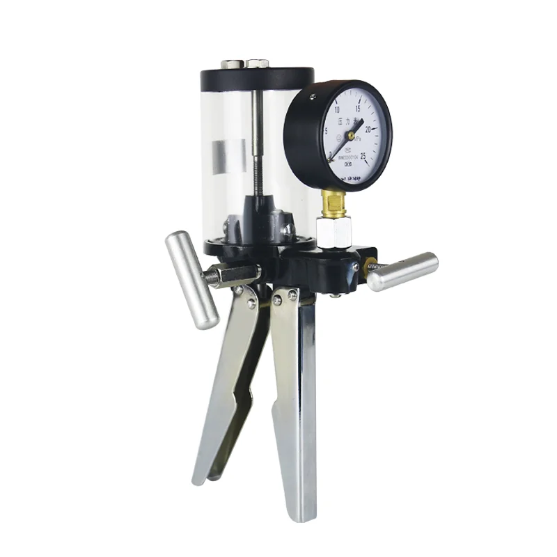 Portable Handheld Hydraulic Pressure Gauge Calibrator Test Pump Calibrator 25Mpa