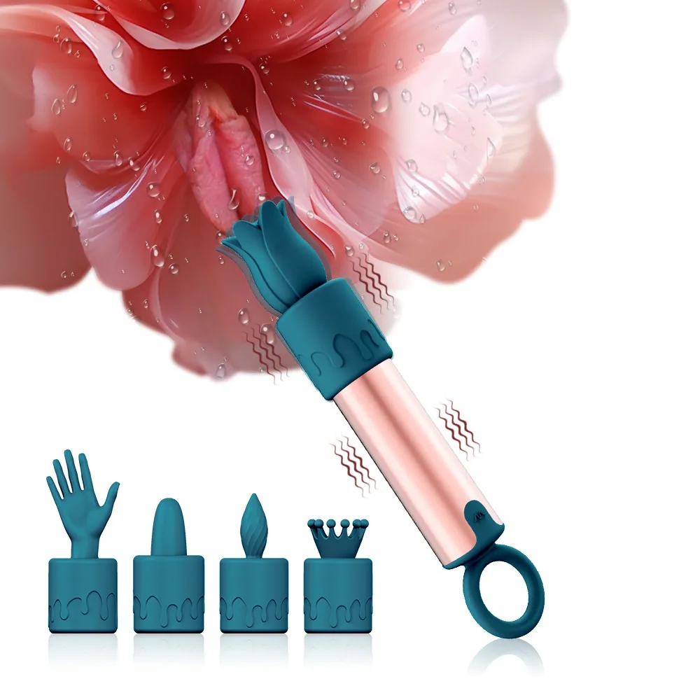 セックス製品 5-in-1 AV バイブレーター強力な衝撃クリトリス刺激充電ブル膣ボールミニバイブレーターマッサージャー女性用