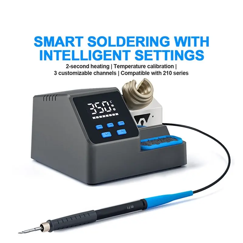 【CUSTOMER FAVORITE】Smart Soldering Station 3 Presets For 210 Tips US Plug