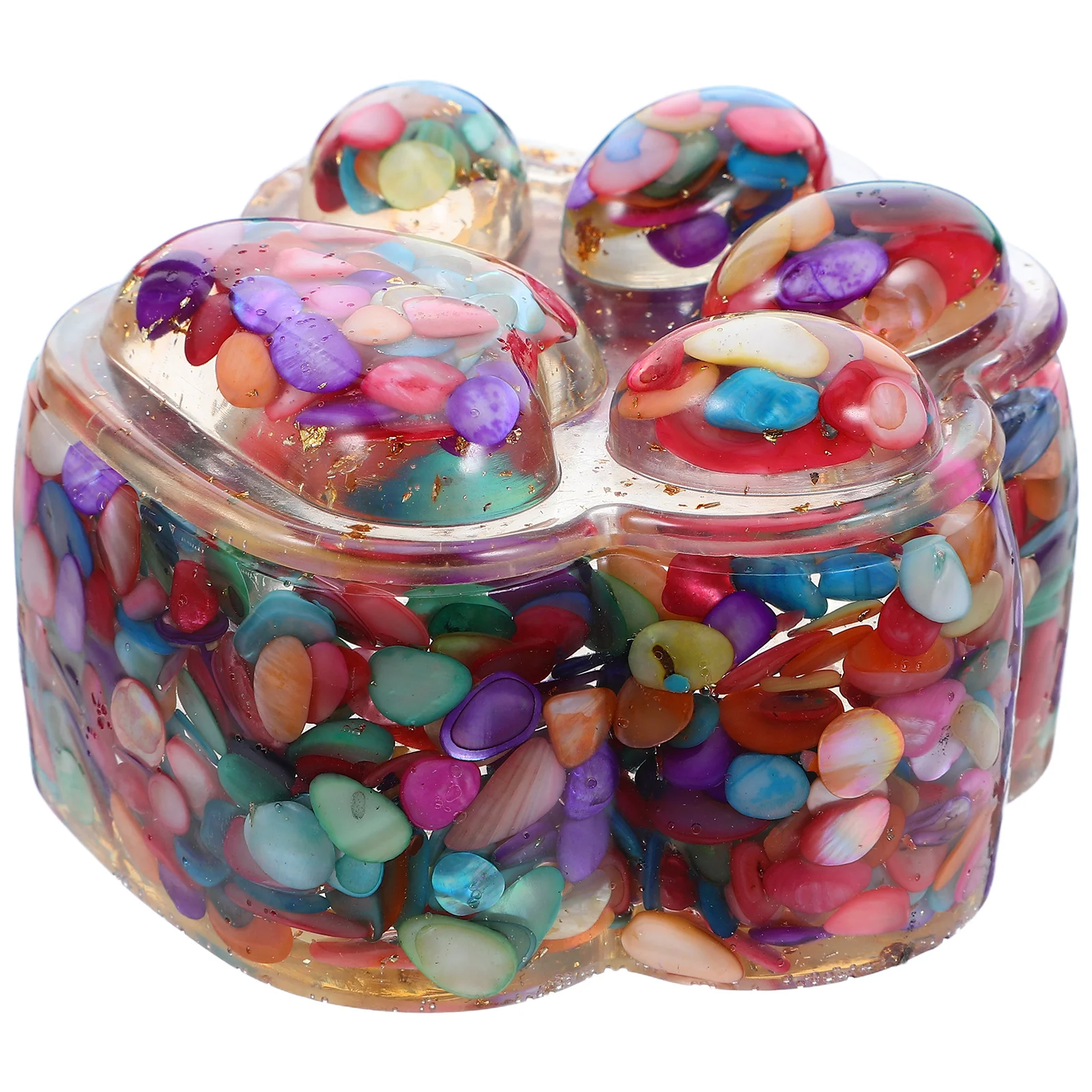 

Crystal Paw: Cute Crystal Paw Statue Decoration for Home Party Holiday Table Centerpiece - Small Trinket Case for Earrings Neckl