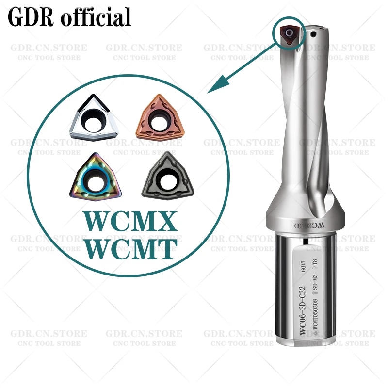 U Drill SP WC inserto WC tipo WCMT WCMX SPMG Inserto de carburo para Fast U Drill Indexable WCMT04 WCMT05 WCMT06 WCMT08 para U Drill inserto de