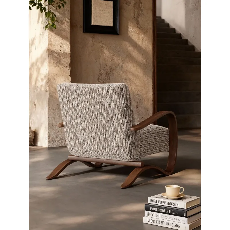 

Medieval Burke single sofa chair designer retro chair living room balcony bedroom home leisure chair