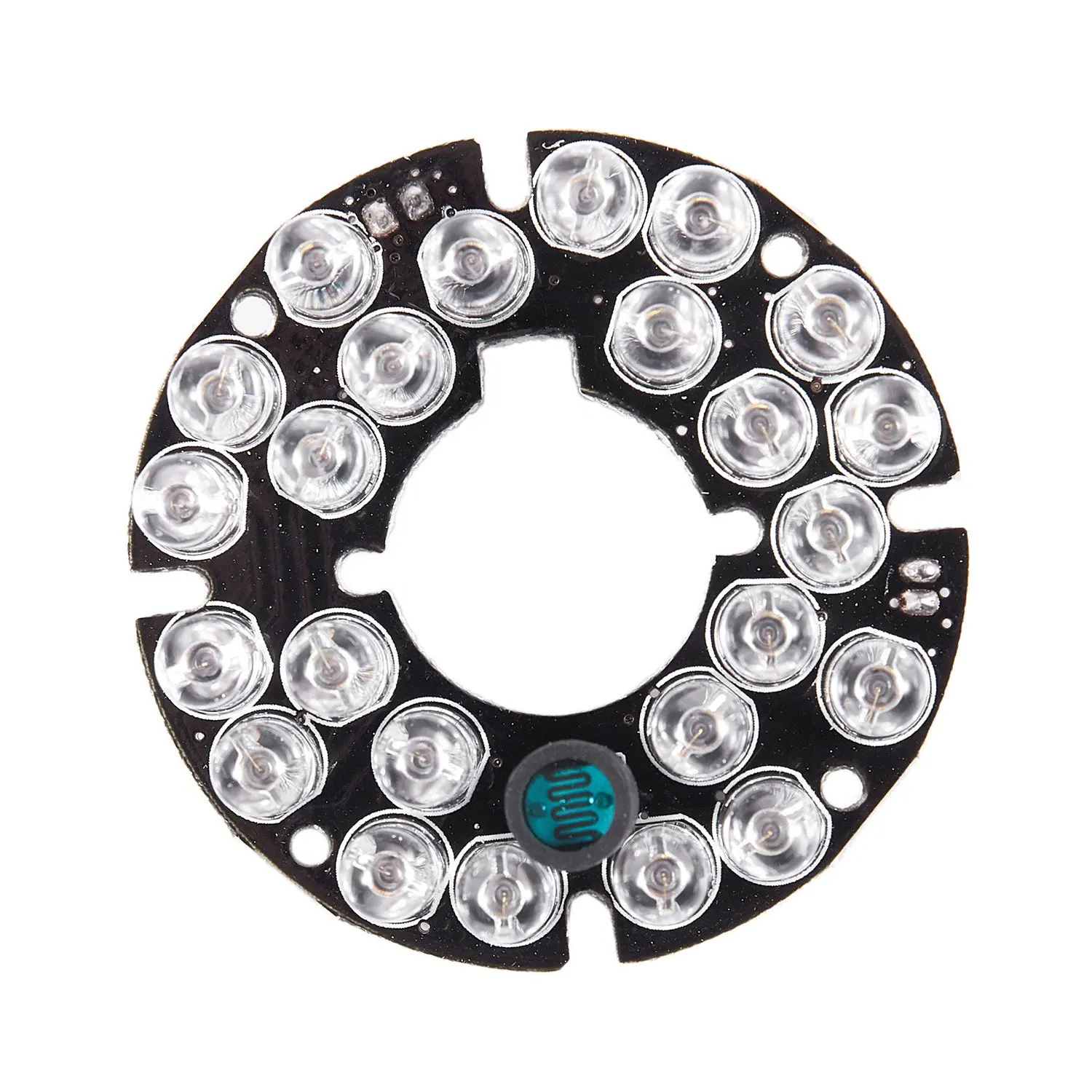 X46A_CCTV Camera 10Mil 90 Degree Red 5mm 24LED Bulb IR Infrared Lamp Board