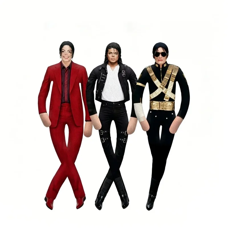 Michael Jackson Pop Abstrakte Plüschpuppe mit Drahtskelett, bewegliche MJ Rat Dry Figur, lustiges Sammlerstück, Geschenk für Fans, auf Lager