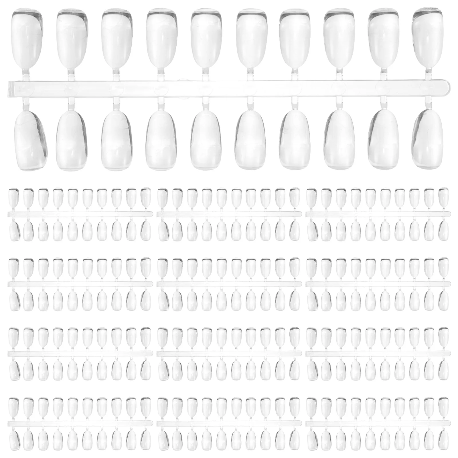 

200Pcs Nail Polish Color Cards Practical Durable Nail Color Boards Manicure Sample Display Fake Fingernail Tip