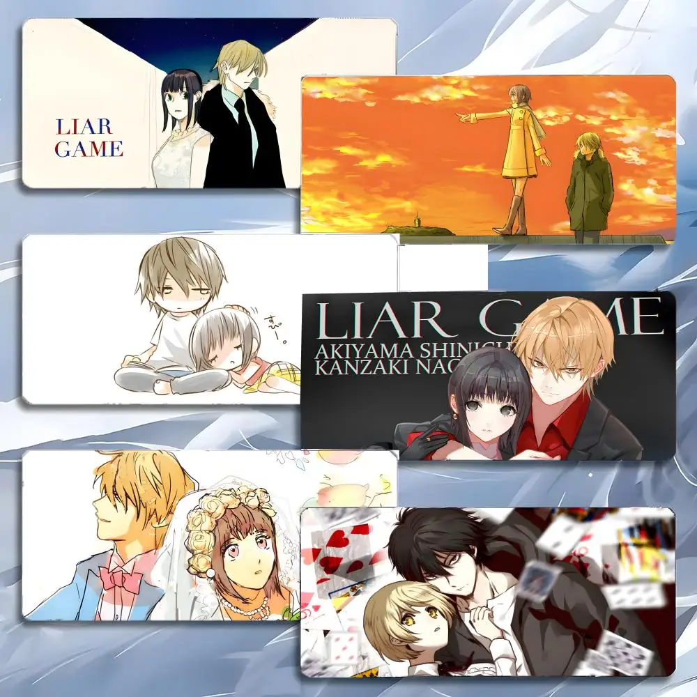 anime suspense L-Liar Game Mouse Pad Mousepad Large Gaming LockEdge Thickened PC Table Desk Mat