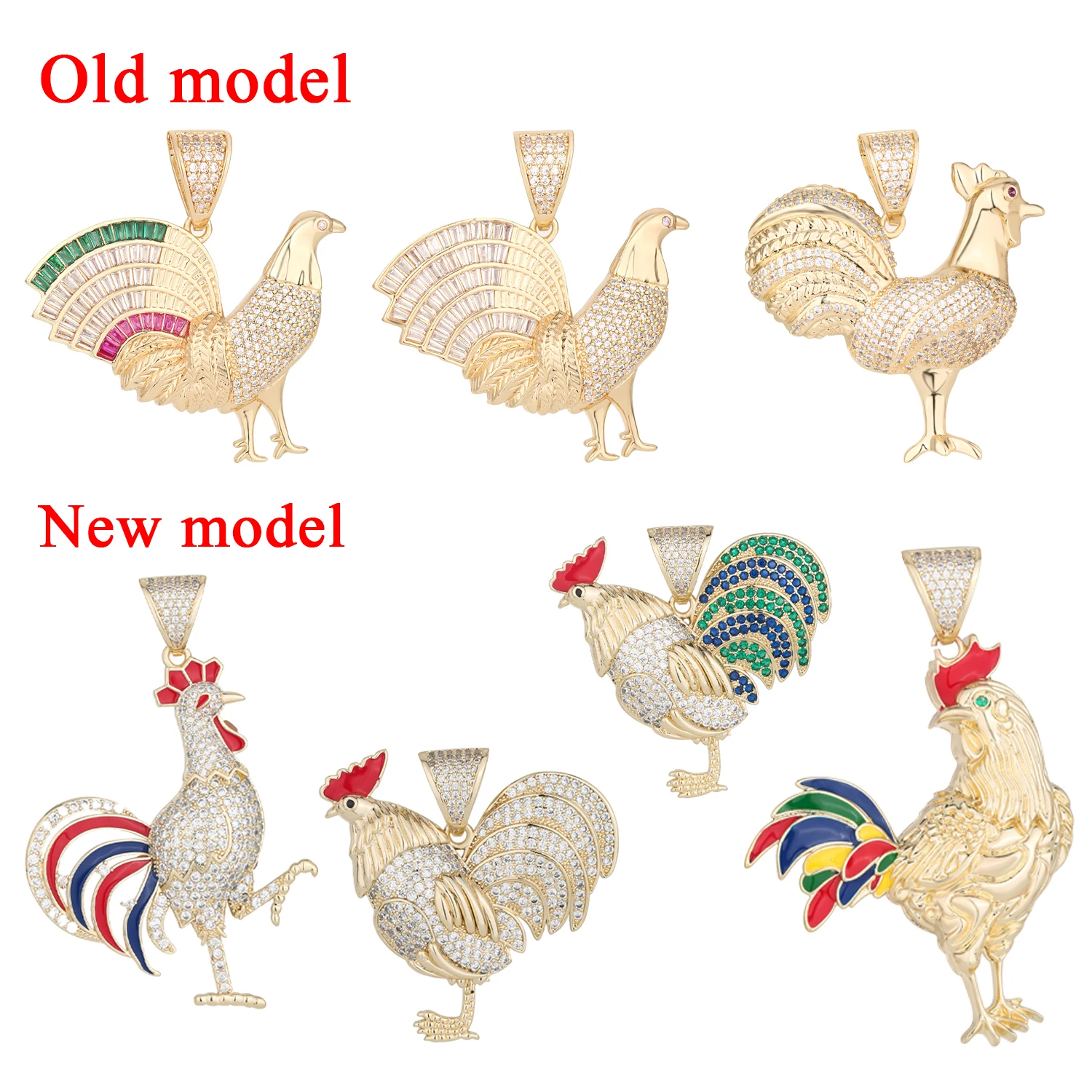 

Этот стильный кулон в виде петуха из латуни с позолотой 14 карат подходит в качестве подарка как мужчинам, так и женщинам.