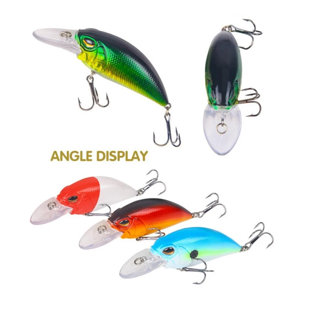 1Pcs Crankbait Fishing Lures 15.3g 9cm Minnow Hard Artificial Plastic Bait Bass Wobblers 3D Eyes Pesca Pike Fishing Tackle