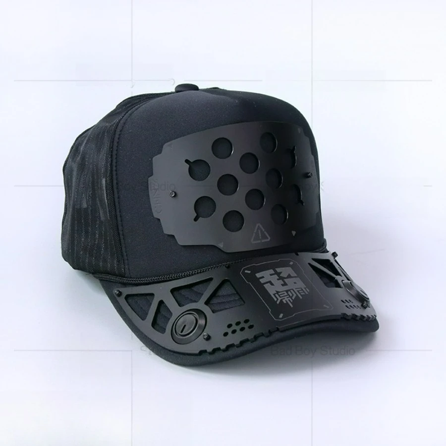 estilo-mecanico-funcional-hombres-mujeres-placa-decorativa-de-plastico-protector-solar-gorra-de-beisbol-transpirable-hip-hop-accesorios-de-cosplay