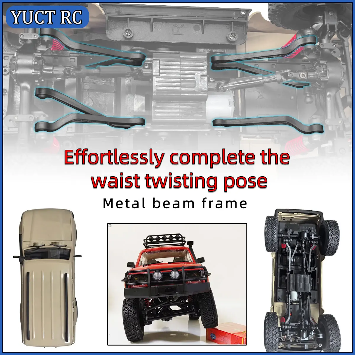 WPL C54-1 1/16 RC voiture LC80 Simulation télécommande voiture 2.4G 4WD tout-terrain chenille contrôlable lumière LED véhicule jouet électrique