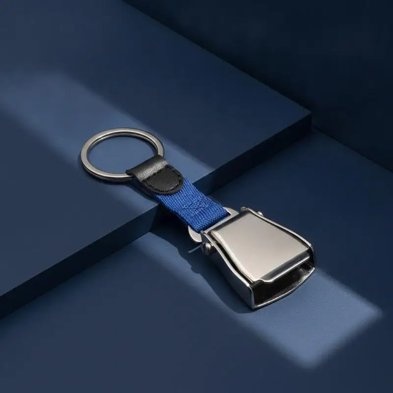 Woven Webbing Quick Release Key Buckle Premium Aluminium Alloy Material Fashion Key Ring Pendant for Bag Accessories