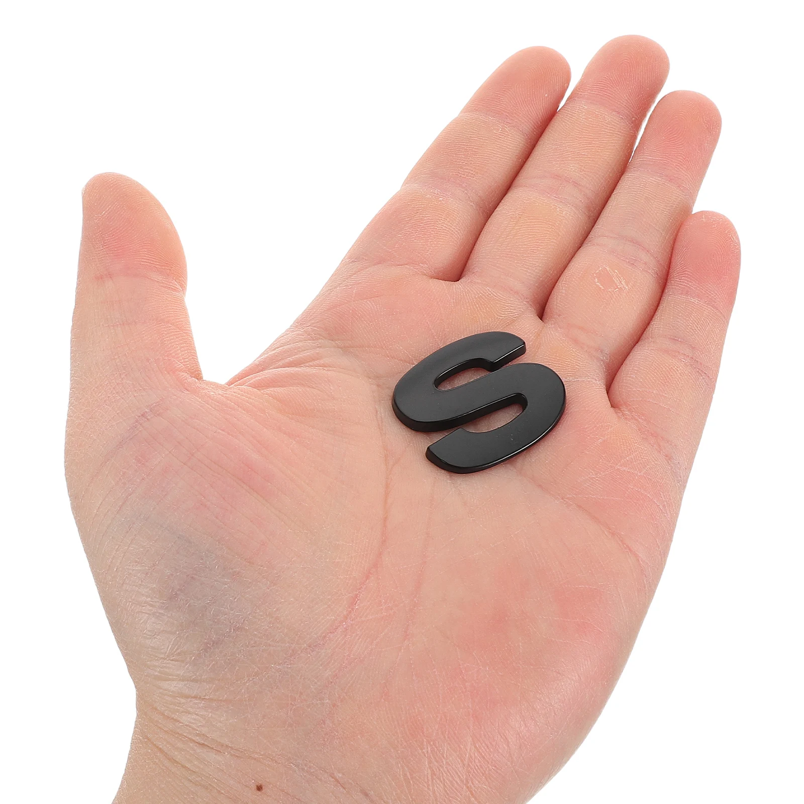 

SUPVOX Mailbox Logo Poster Letters Zinc Alloy Alphabet Sticker Address Decor Black Adhesive Metal Lettering