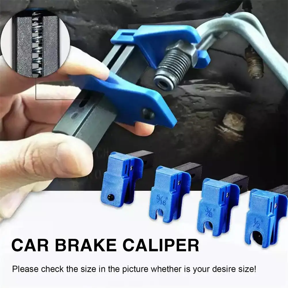 4pcs/set Car Brake Oil Pipe Plug Automotive Brake Nozzle Clamp Oil Tool Brake Tubing To Prevent Oil Spills Car Accessories