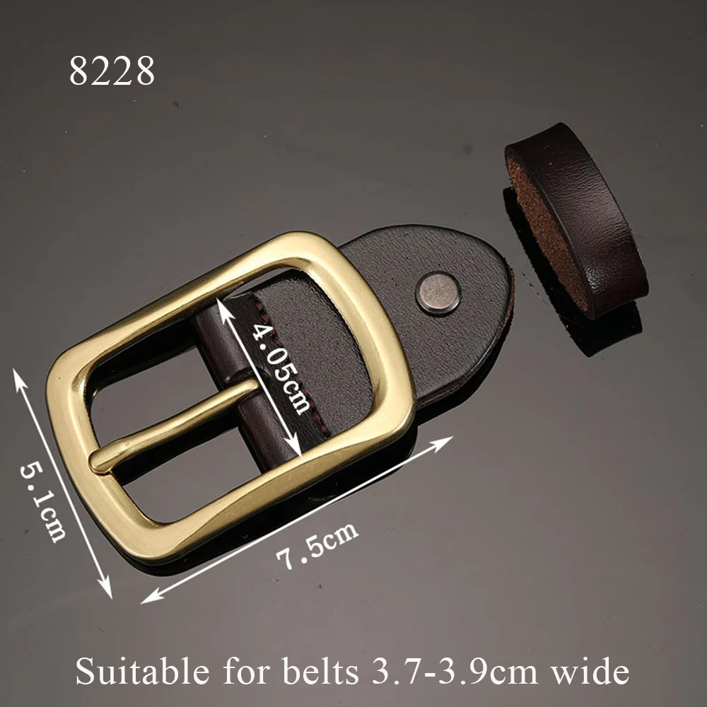 1PC Leather Belt Buckle With Single Pin For Men Alloy Waistband Buckels Replaceable Belt Head Square Belt Buckle Accessories