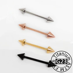 G23 Titanium Piercing 16G Straight Helix Tragus Industrial Ear Studs Bar Piercing Tongue Ring Barbell Pircing Body Jewelry