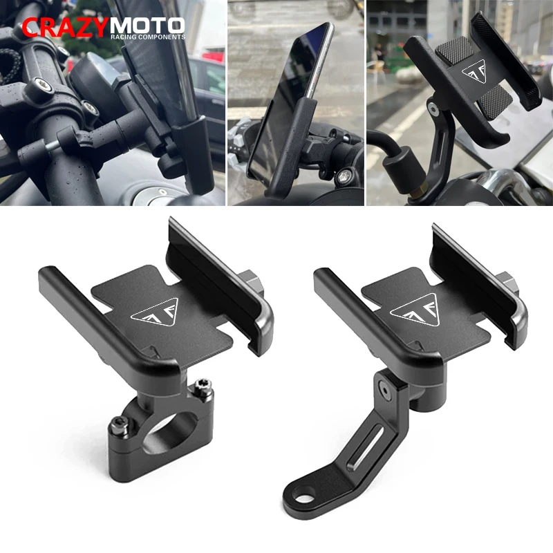 For TRIUMPH SPEED FOUR 600 Speed Triple R RS S TWIN SPEEDMASTER Motorcycle Handlebar Mobile Phone Holder GPS Stand Bracket