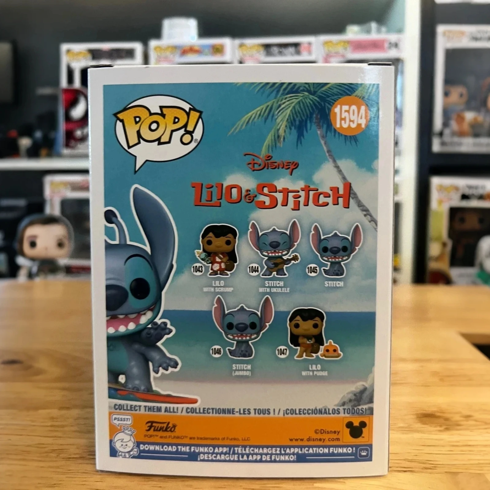 Disney Lilo & Stitch Anime Figure Stitch on Surfboard 1594 FUNKO POP 4.5inchs Vinyl Figure Collectible Limited Edition Toy Gift - Image 5