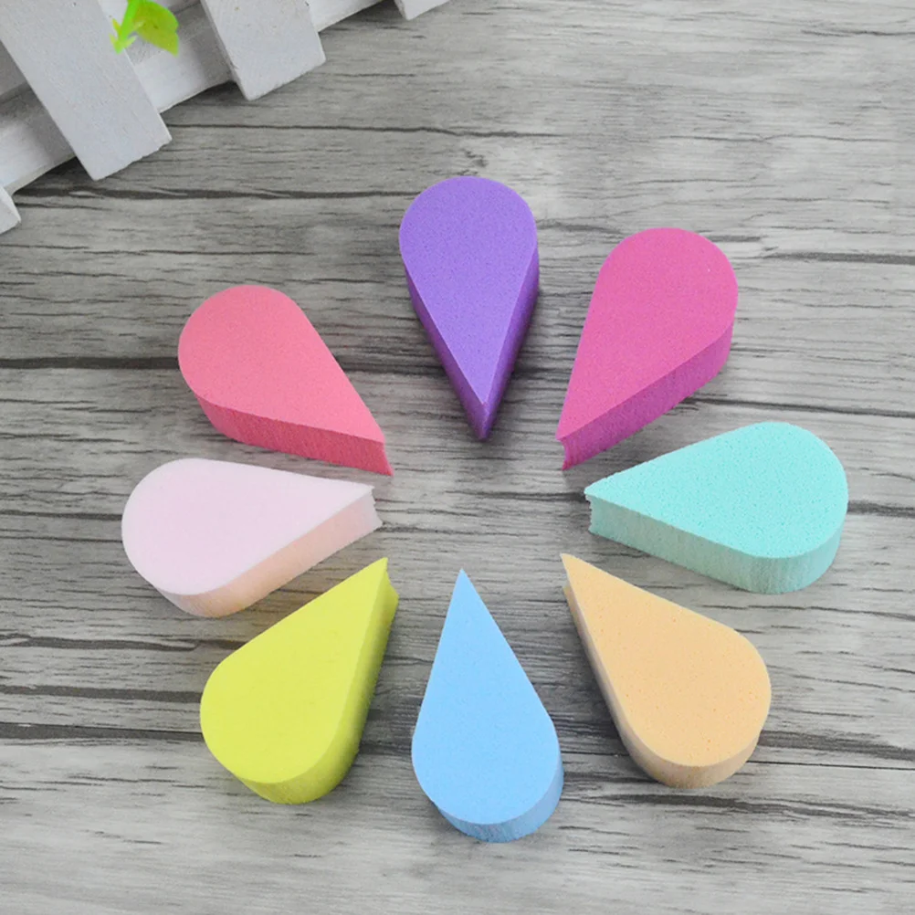 8Pcs Petal Shape Facial Cleaning Sponge Face Puff Makeup Puff Skin Care Sponge Brightening Beauty Tools Mixed Color