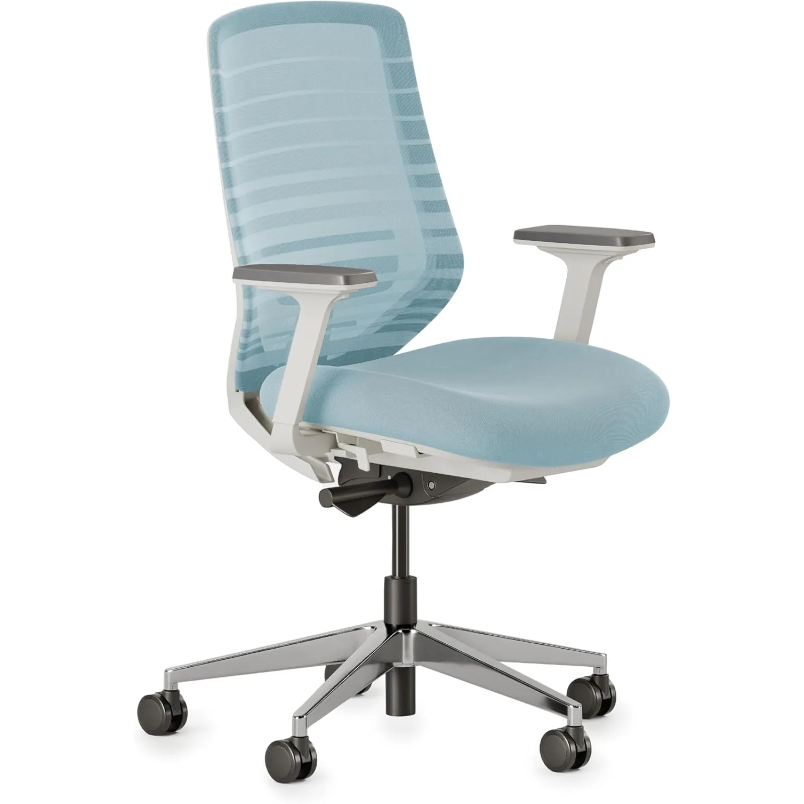 Silla ergonómica estadounidense: una silla de escritorio versátil con soporte lumbar ajustable, respaldo de malla transpirable y suave