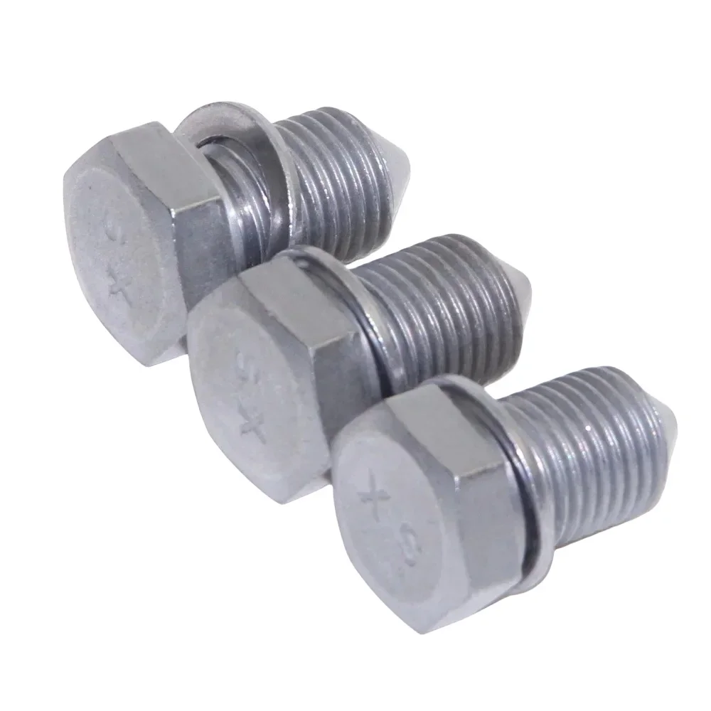 3Pcs OEM For A3 A4 A6 TT VW Beetle Golf Eos Oil Drain Plug Bolt with Gasket N90813202 N91101401 N-908-132-02