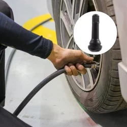 10Pcs TR414 Snap In Type Rubber Valve Tool Set Tubeless Tyre Valves Stems Rubber Valve Stems Car Accessories Parts Replacement
